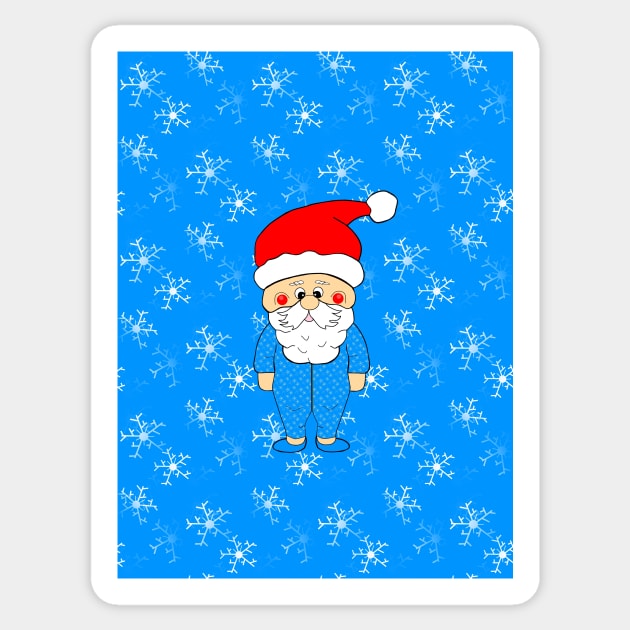 FUNNY Santa Claus Bedtime Sticker by SartorisArt1